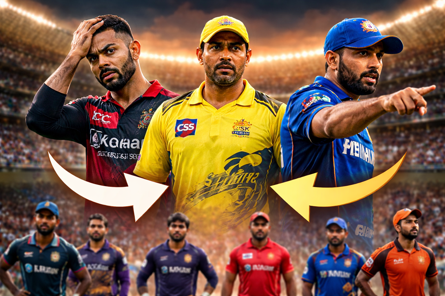 🏏 IPL 2026 मध्ये कर्णधारांचा खेळ! वारंवार बदल करणाऱ्या फ्रँचायजीवर चाहत्यांची नजर
