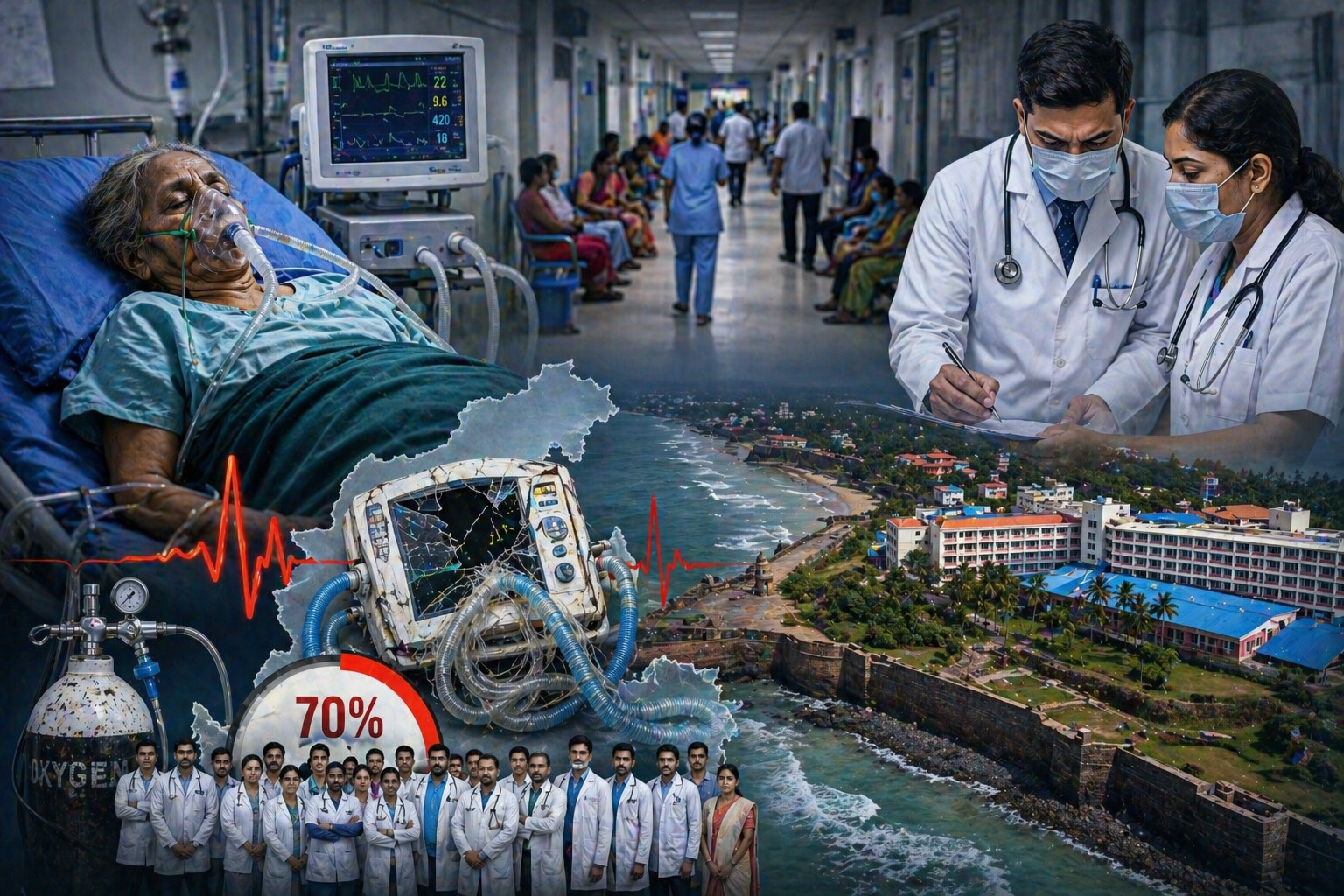 सिंधुदुर्गची आरोग्य व्यवस्था ‘व्हेंटिलेटर’वर! 70 टक्के जबाबदारी खासगी डॉक्टरांच्या खांद्यावर