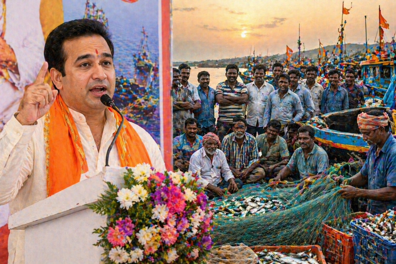 मच्छीमारांसाठी सरकारचा मोठा शब्द! सर्वांगीण विकासासाठी राज्य कटिबद्ध – मंत्री नितेश राणे