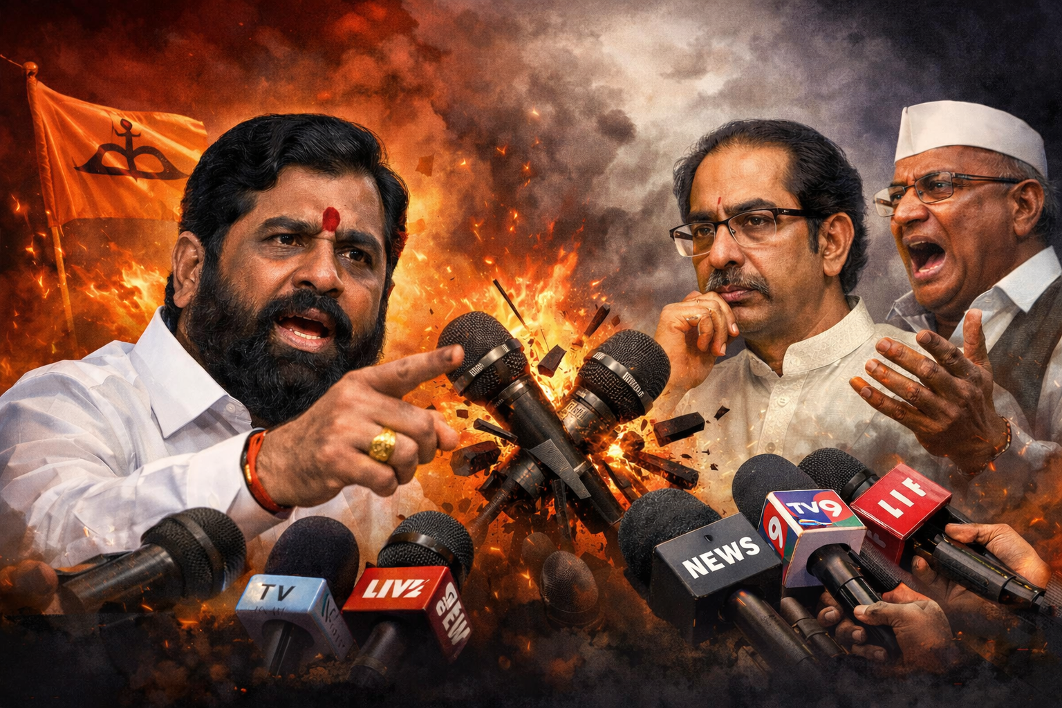 राजकारण तापलं! शिंदे गटाचा विरोधकांवर जोरदार हल्लाबोल, आरोप-प्रत्यारोपांनी वातावरण ढवळलं