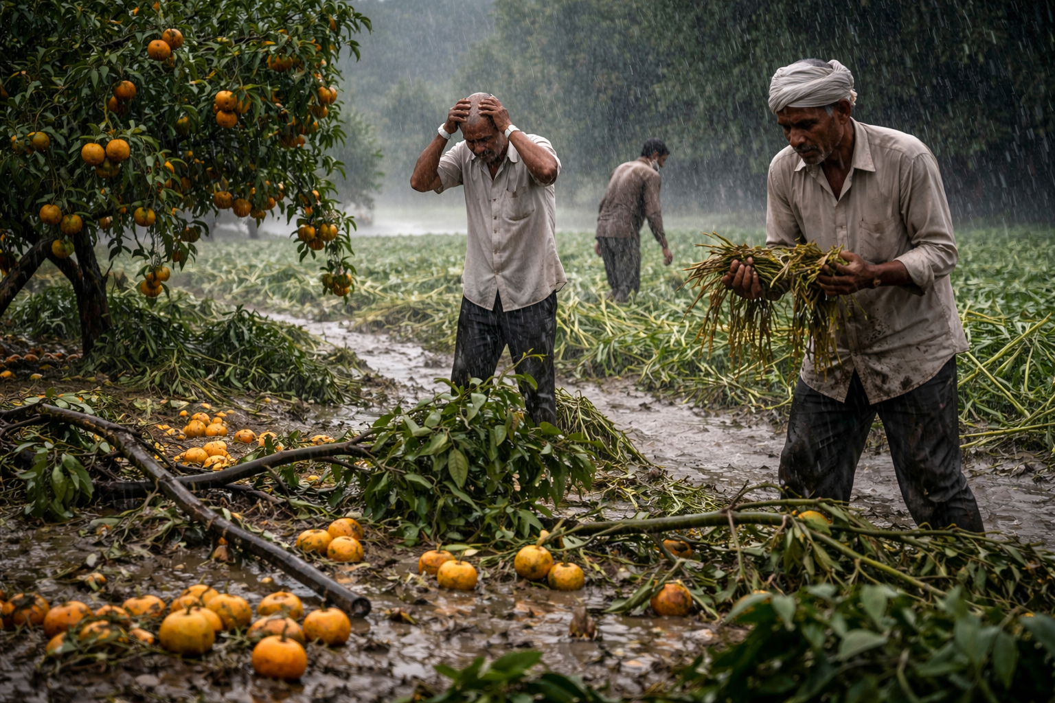 नागपूरसह विदर्भात अवकाळी पावसाचा तडाखा; शेतीचे मोठे नुकसान, शेतकरी चिंतेत