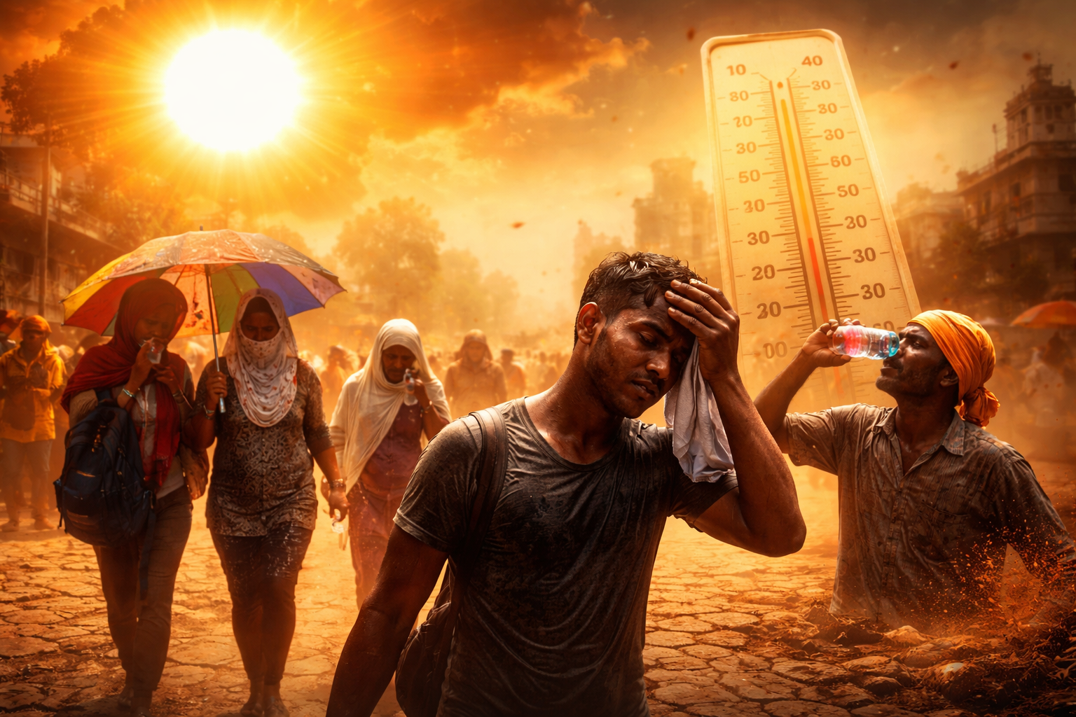 तापमानाचा कहर! विदर्भात 40°C पार, उष्णतेच्या लाटेमुळे जनजीवन त्रस्त