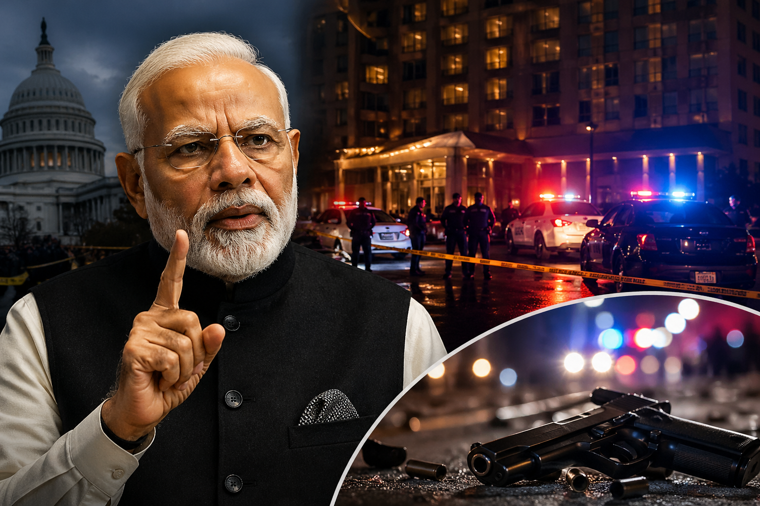 “लोकशाहीत हिंसाचाराला जागा नाही!” – वॉशिंग्टन हॉटेल गोळीबारावर पंतप्रधान मोदींची तीव्र प्रतिक्रिया