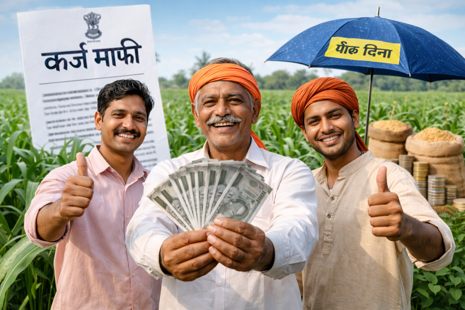 शेतकऱ्यांसाठी मोठी खुशखबर! कर्जमाफी, पीकविमा आणि अनुदानाबाबत सरकारचा मोठा निर्णय