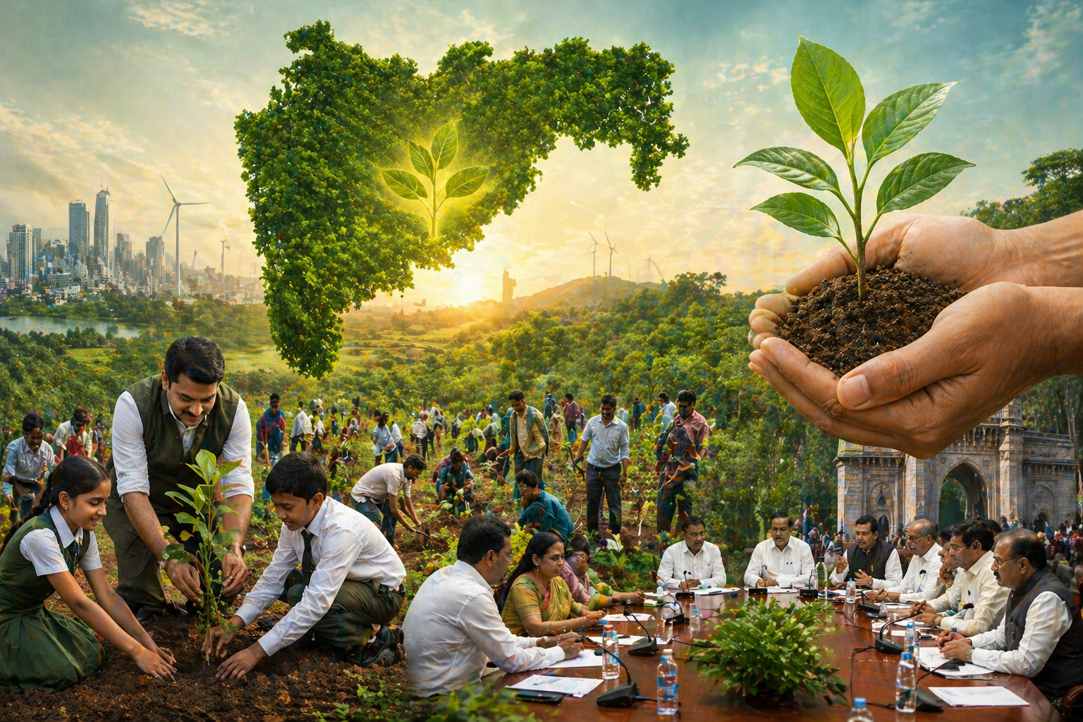 हरित महाराष्ट्राचा महासंकल्प! 2047 पर्यंत 300 कोटी झाडे लावण्याचे लक्ष्य, विशेष आयोग स्थापन