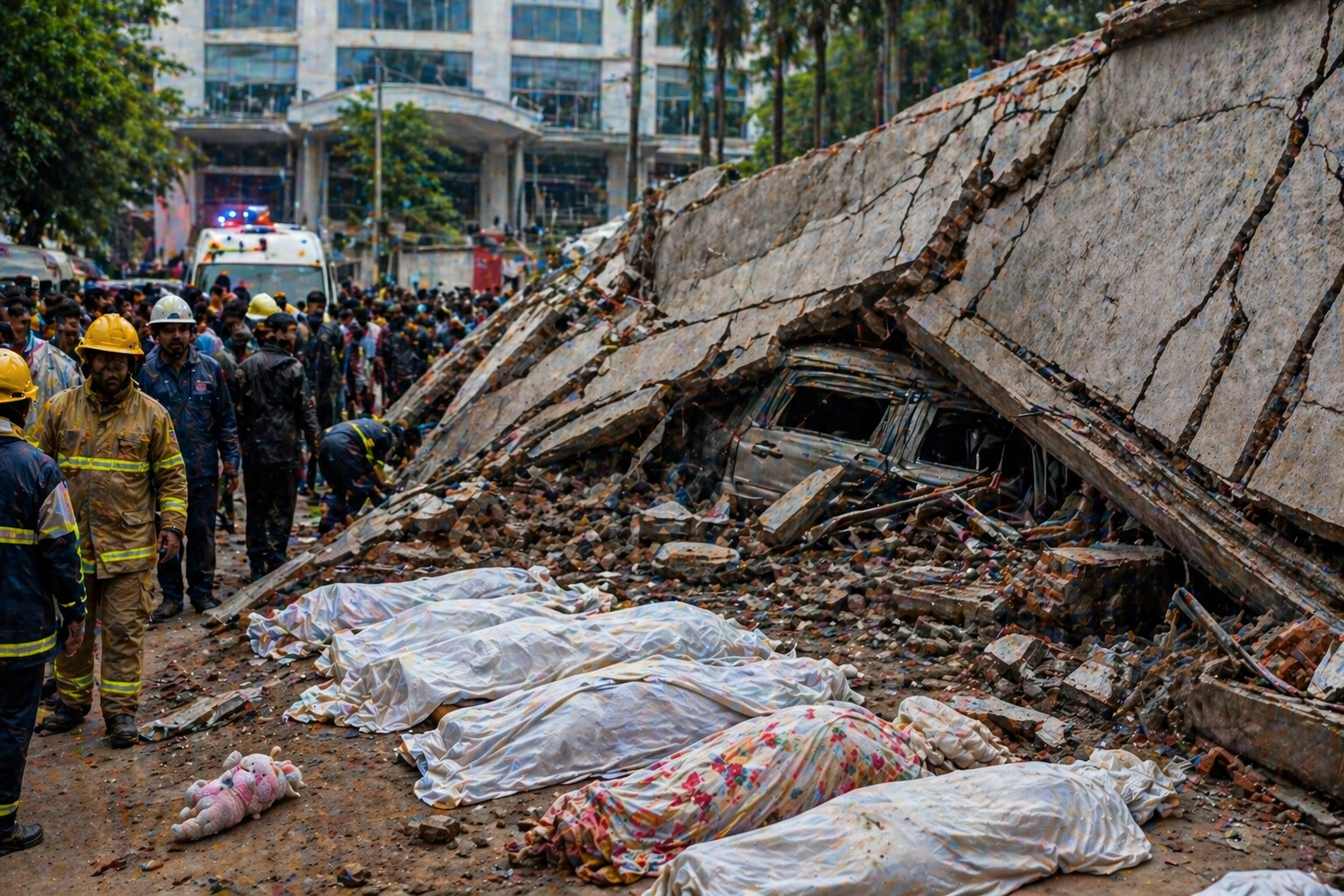 बंगळुरूत भीषण दुर्घटना! रुग्णालयाची संरक्षक भिंत कोसळून चिमुरडीसह 7 जणांचा मृत्यू