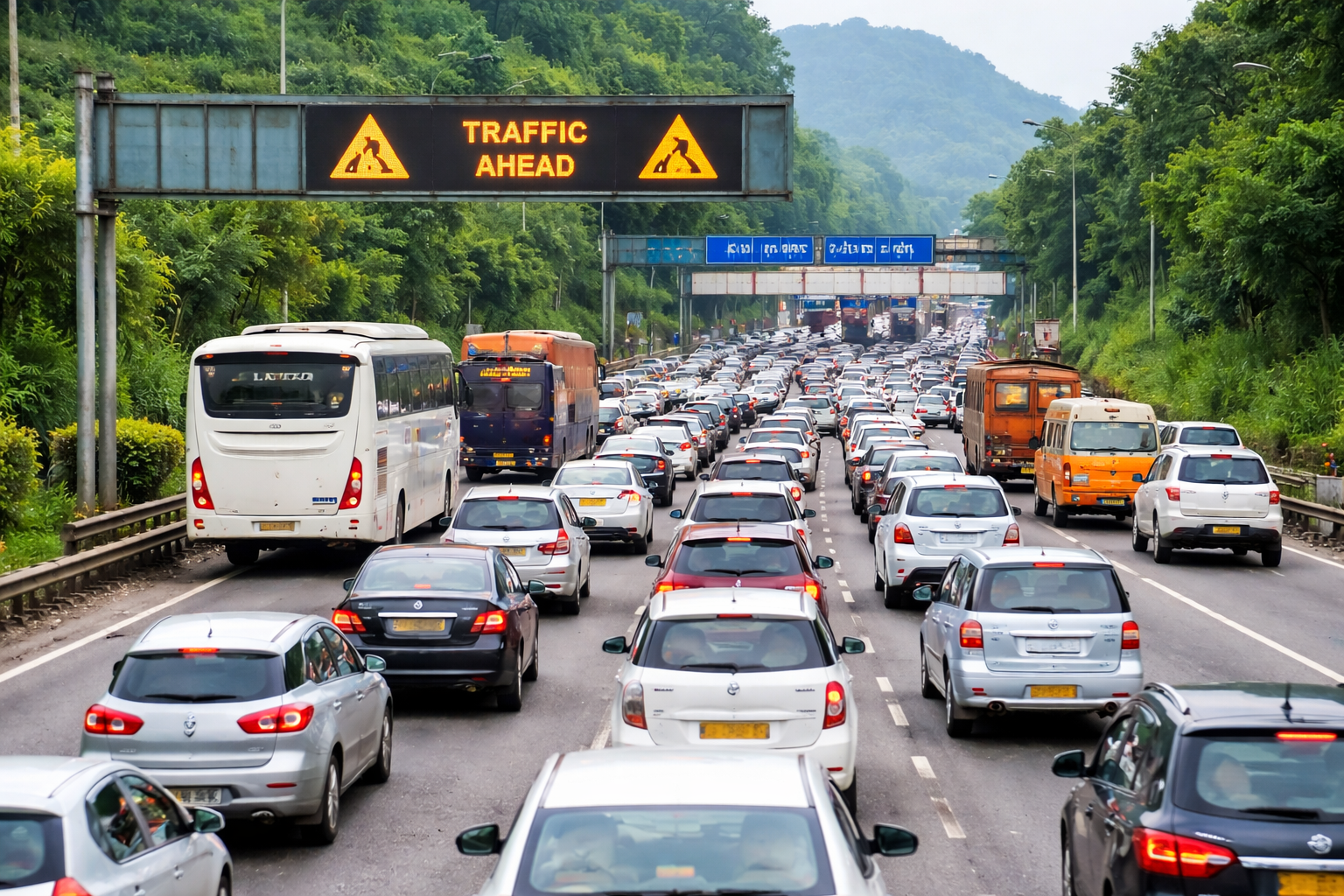 मुंबई–पुणे प्रवासात अडथळे! ट्रॅफिक वाढल्याने प्रवाशांना महत्त्वाच्या सूचना