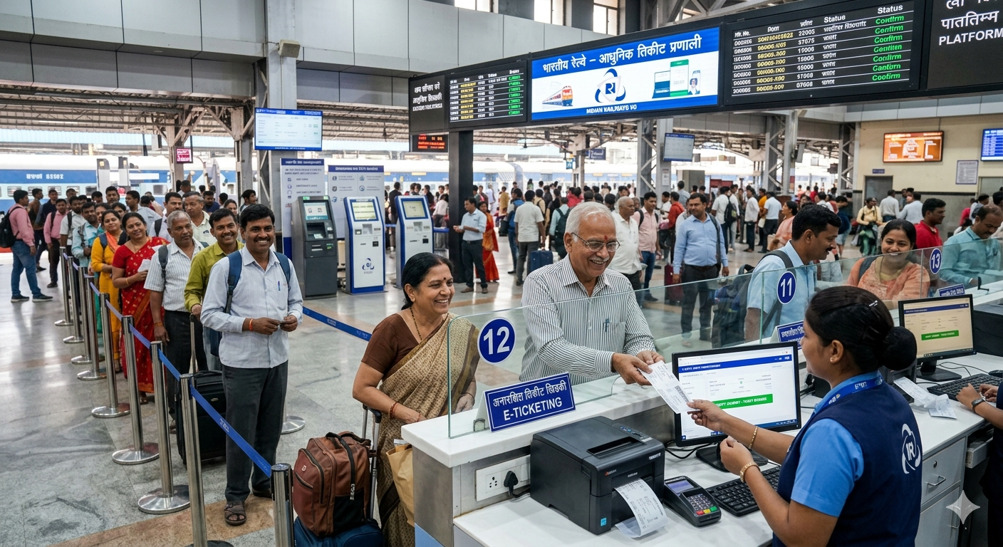 रेल्वे प्रवाशांसाठी खुशखबर! तिकीट बुकिंग सिस्टममध्ये मोठे बदल लागू