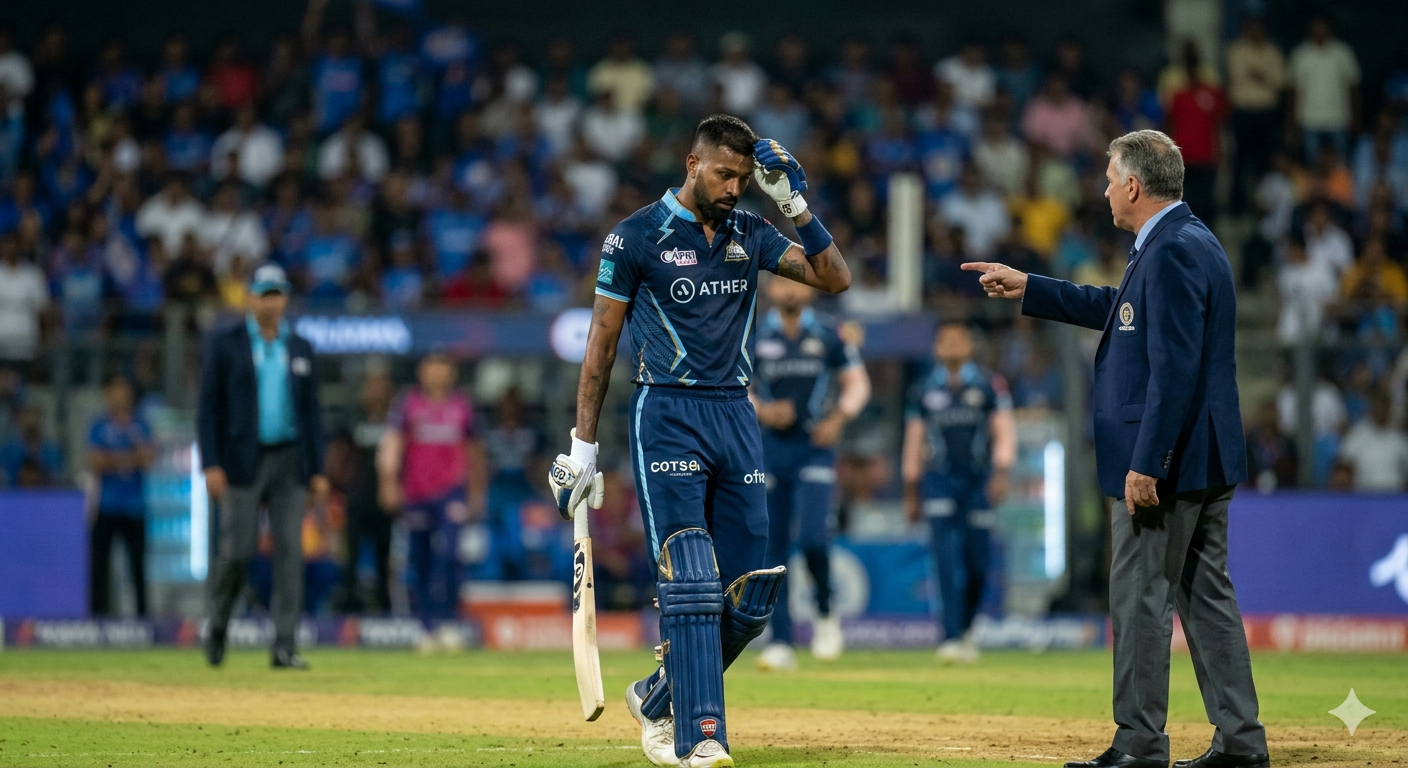 IPL मध्ये मुंबई इंडियन्सला मोठा झटका! हार्दिक पांड्याला दंड, नियमभंगावर कठोर कारवाई