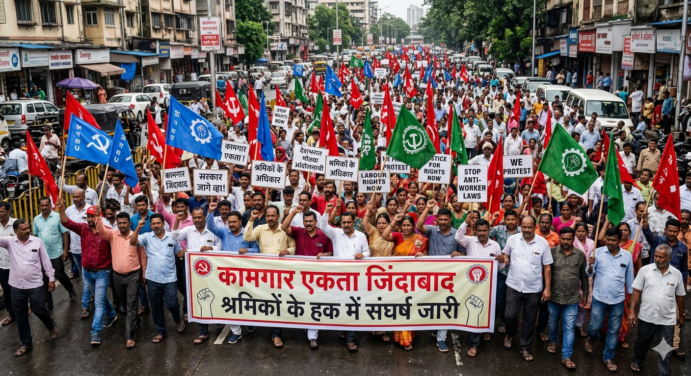 देशभरात मोठ्या आंदोलनाची चाहूल! कामगार संघटनांचा सरकारला इशारा