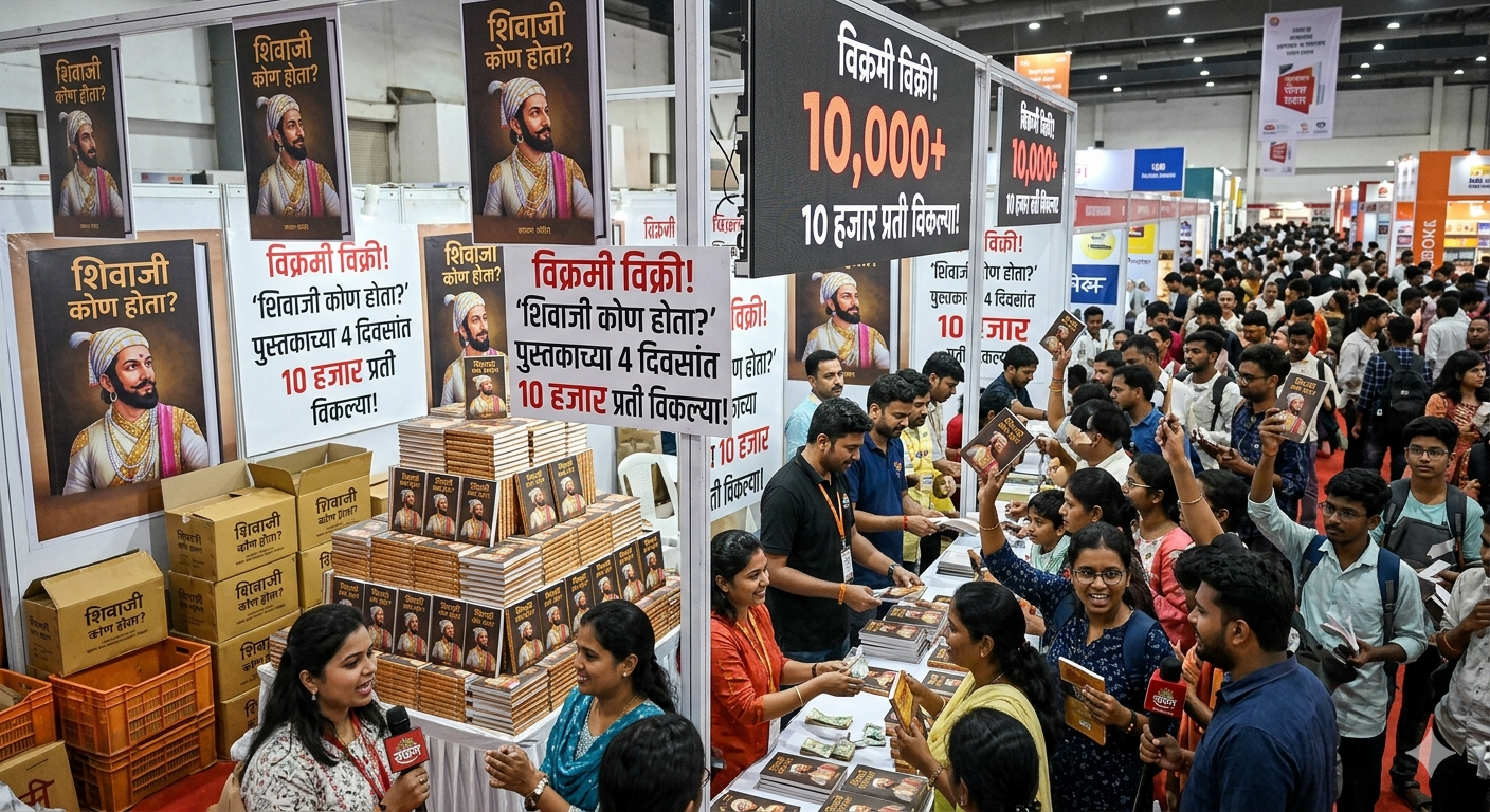 वादातून विक्रीत विक्रम! ‘शिवाजी कोण होता?’ पुस्तकाच्या 4 दिवसांत 10 हजार प्रती विकल्या