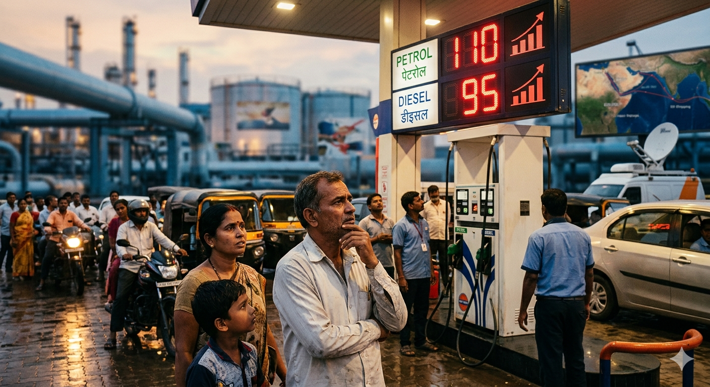 जागतिक तणावाचा इंधन बाजारावर परिणाम! पेट्रोल-डिझेल दर वाढीची शक्यता