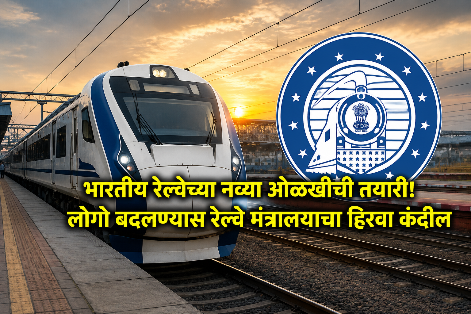 भारतीय रेल्वेच्या नव्या ओळखीची तयारी! लोगो बदलण्यास रेल्वे मंत्रालयाचा हिरवा कंदील
