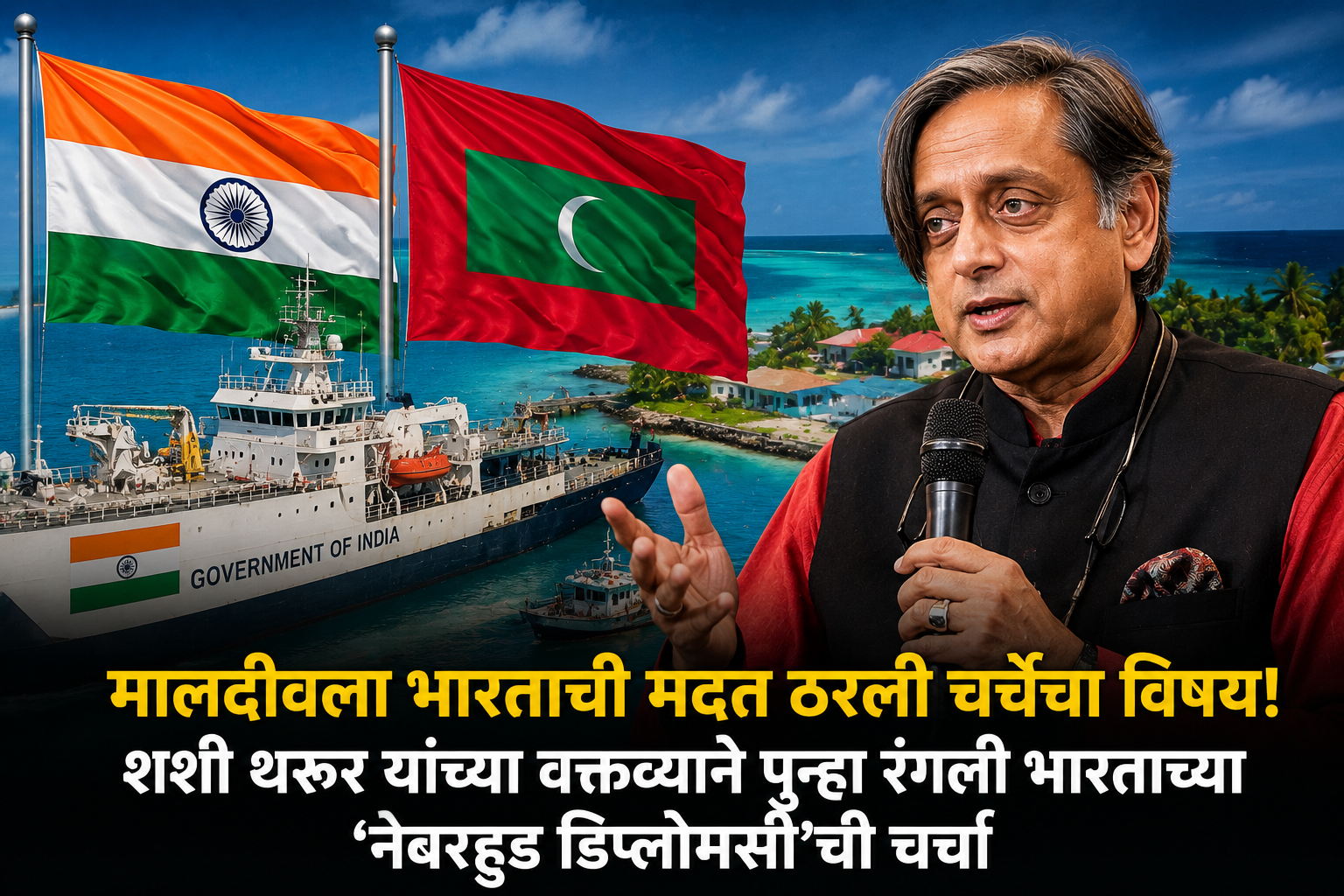 मालदीवला भारताची मदत ठरली चर्चेचा विषय! शशी थरूर यांच्या वक्तव्याने पुन्हा रंगली भारताच्या ‘नेबरहुड डिप्लोमसी’ची चर्चा