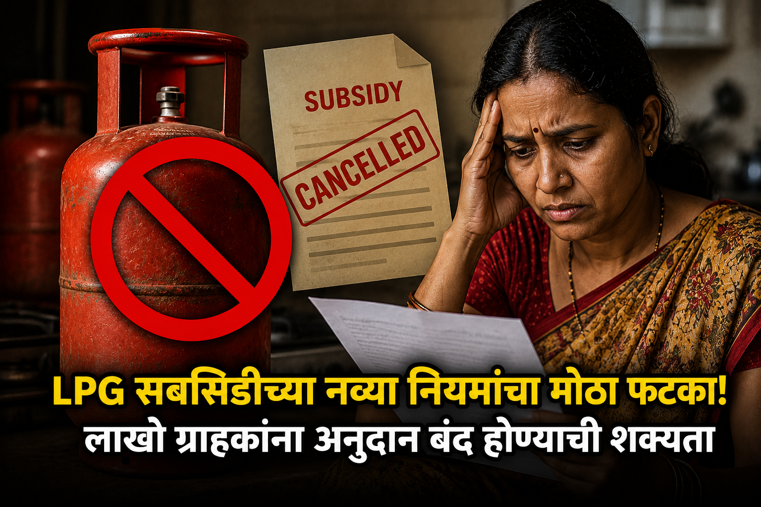 LPG सबसिडीच्या नव्या नियमांचा मोठा फटका! लाखो ग्राहकांना अनुदान बंद होण्याची शक्यता