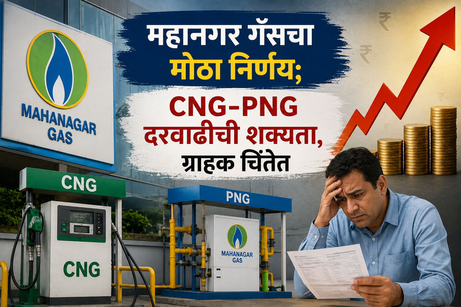 महानगर गॅसचा मोठा निर्णय; CNG-PNG दरवाढीची शक्यता, ग्राहक चिंतेत
