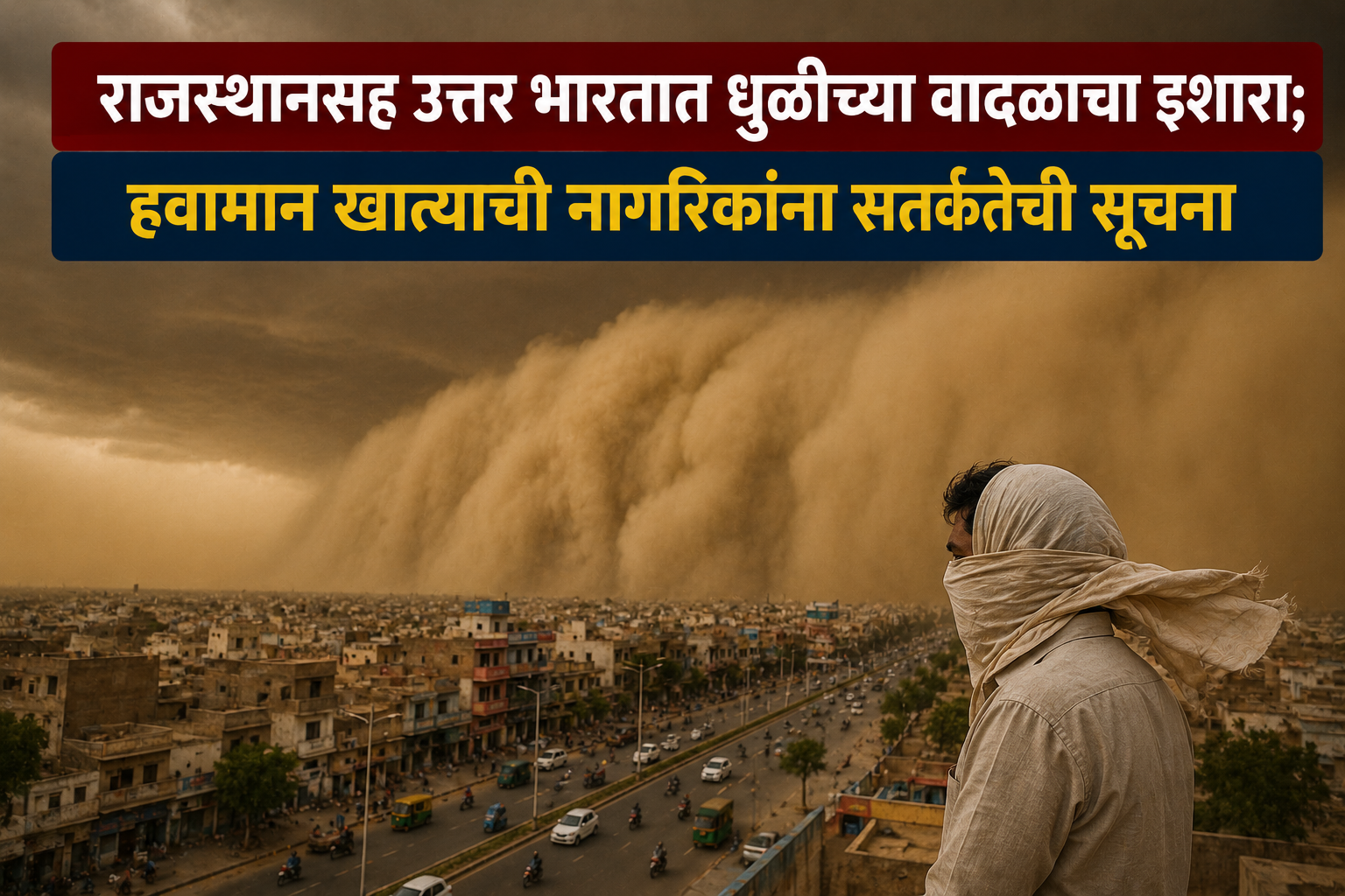 राजस्थानसह उत्तर भारतात धुळीच्या वादळाचा इशारा; हवामान खात्याची नागरिकांना सतर्कतेची सूचना