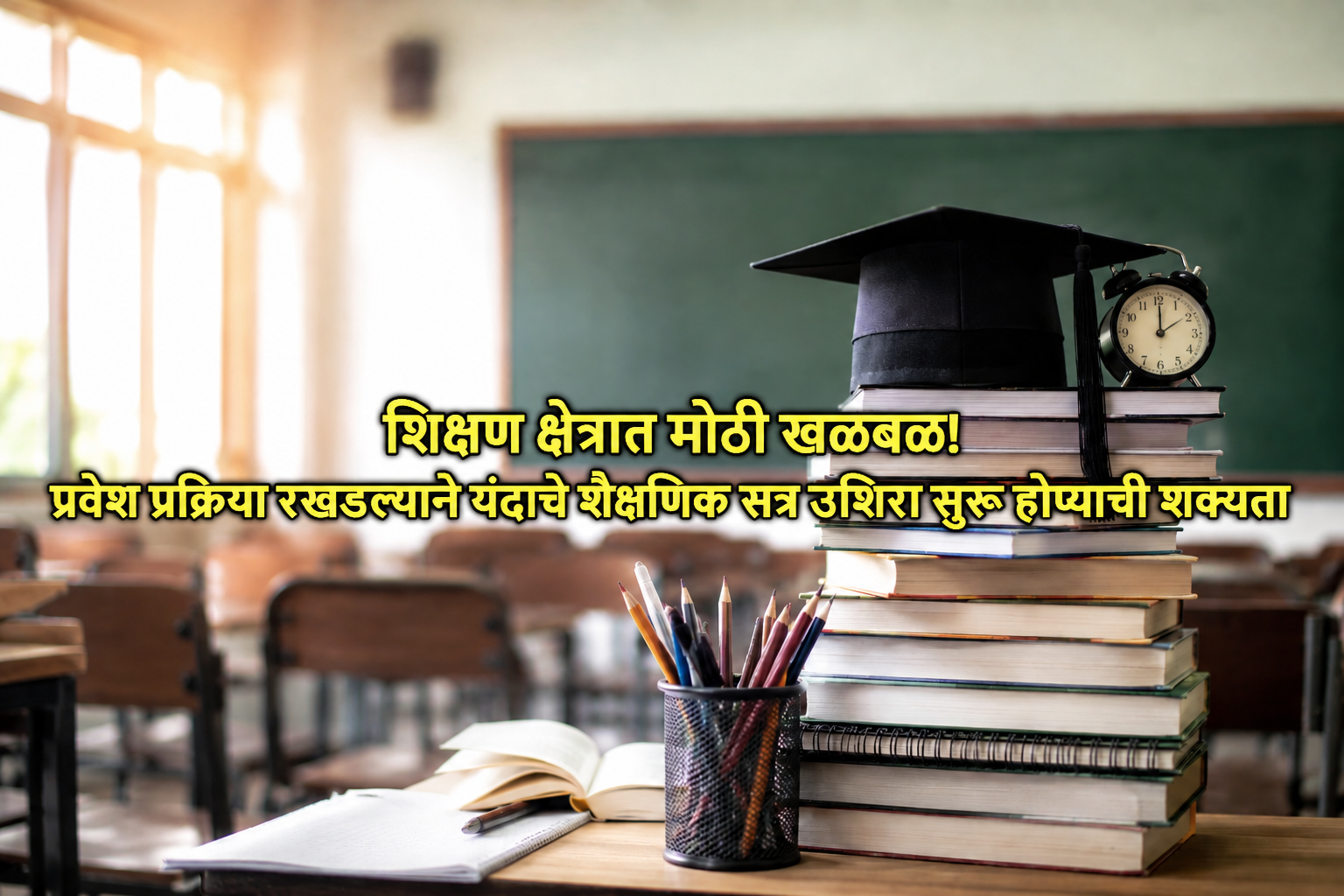 शिक्षण क्षेत्रात मोठी खळबळ! प्रवेश प्रक्रिया रखडल्याने यंदाचे शैक्षणिक सत्र उशिरा सुरू होण्याची शक्यता