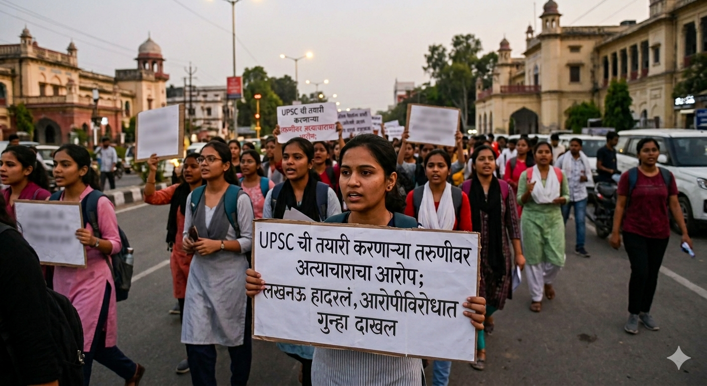 UPSC ची तयारी करणाऱ्या तरुणीवर अत्याचाराचा आरोप; लखनऊ हादरलं, आरोपीविरोधात गुन्हा दाखल