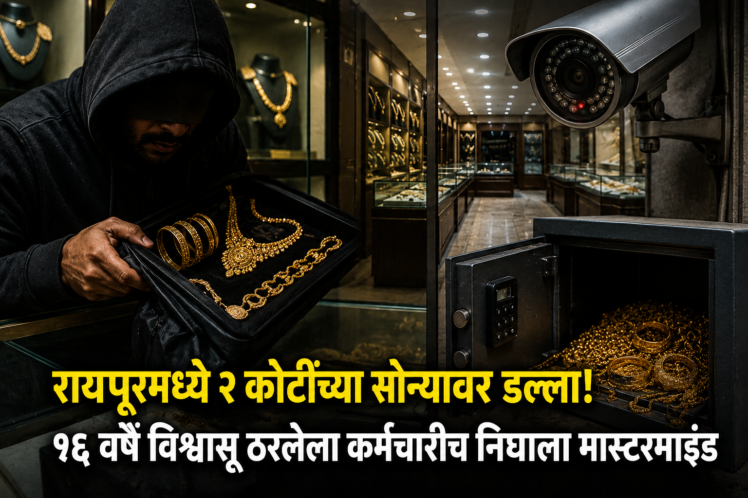 रायपूरमध्ये २ कोटींच्या सोन्यावर डल्ला! १६ वर्षे विश्वासू ठरलेला कर्मचारीच निघाला मास्टरमाइंड