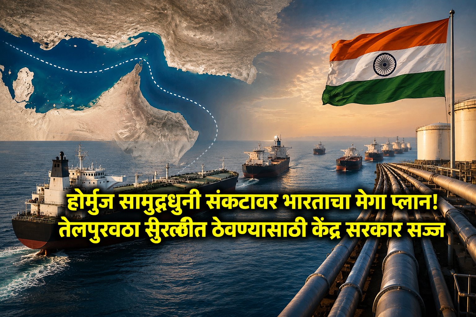 होर्मुझ सामुद्रधुनी संकटावर भारताचा मेगा प्लान! तेलपुरवठा सुरळीत ठेवण्यासाठी केंद्र सरकार सज्ज