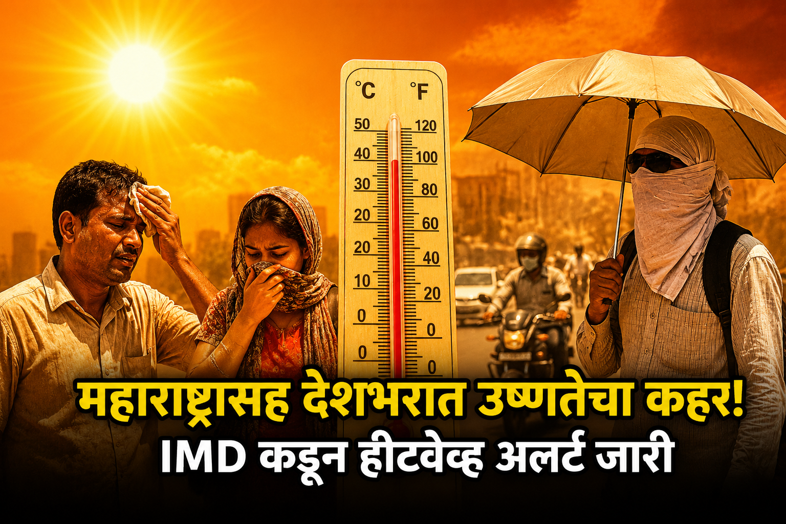 महाराष्ट्रासह देशभरात उष्णतेचा कहर! IMD कडून हीटवेव्ह अलर्ट जारी