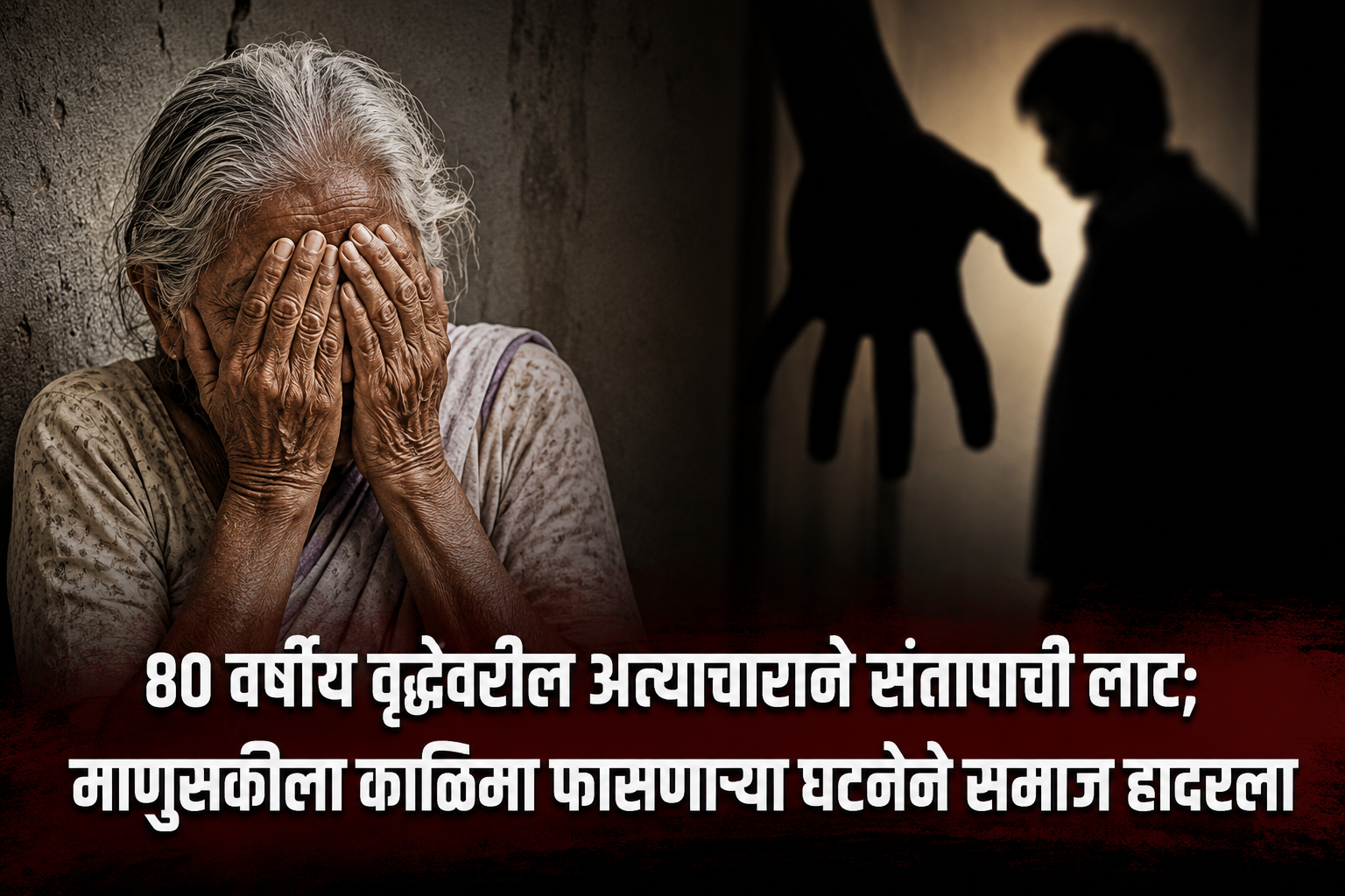 80 वर्षीय वृद्धेवरील अत्याचाराने संतापाची लाट; माणुसकीला काळिमा फासणाऱ्या घटनेने समाज हादरला