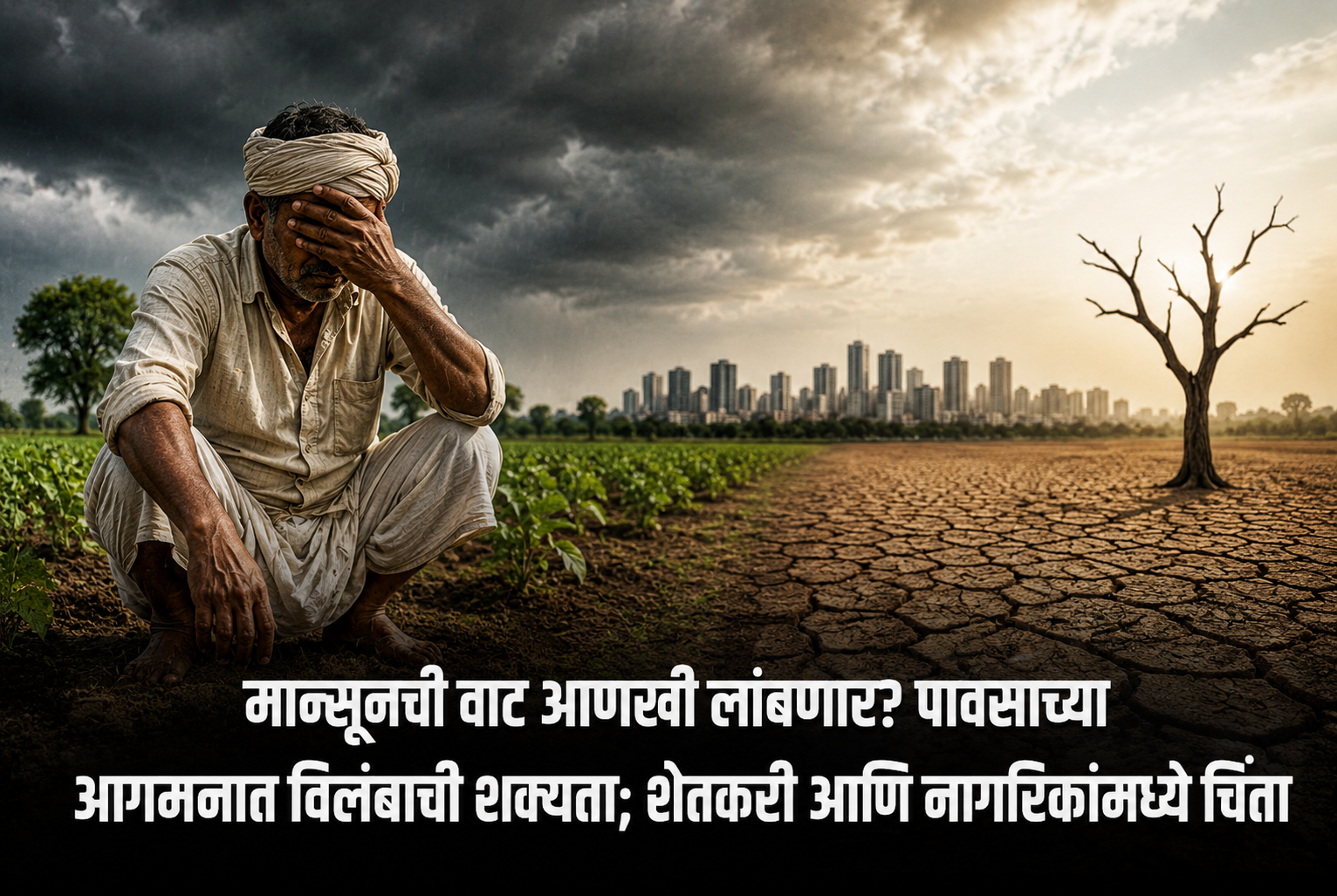 मान्सूनची वाट आणखी लांबणार? पावसाच्या आगमनात विलंबाची शक्यता; शेतकरी आणि नागरिकांमध्ये चिंता