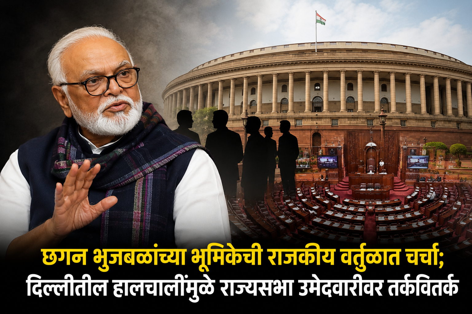 छगन भुजबळांच्या भूमिकेची राजकीय वर्तुळात चर्चा; दिल्लीतील हालचालींमुळे राज्यसभा उमेदवारीवर तर्कवितर्क