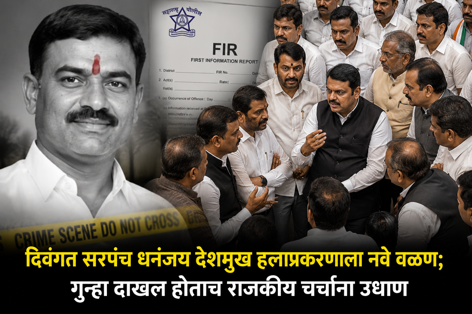 दिवंगत सरपंच धनंजय देशमुख हल्लाप्रकरणाला नवे वळण; गुन्हा दाखल होताच राजकीय चर्चांना उधाण